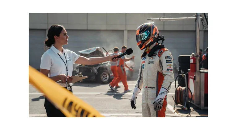 The Pit Reporter Who Built a Career on Not Knowing Everything